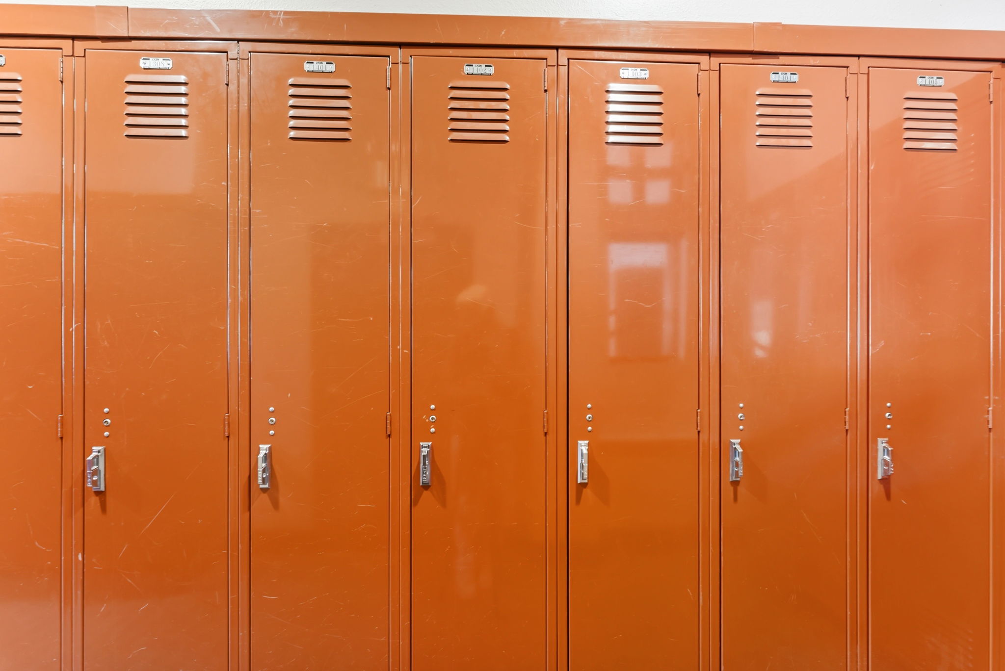 Ski locker located in garage