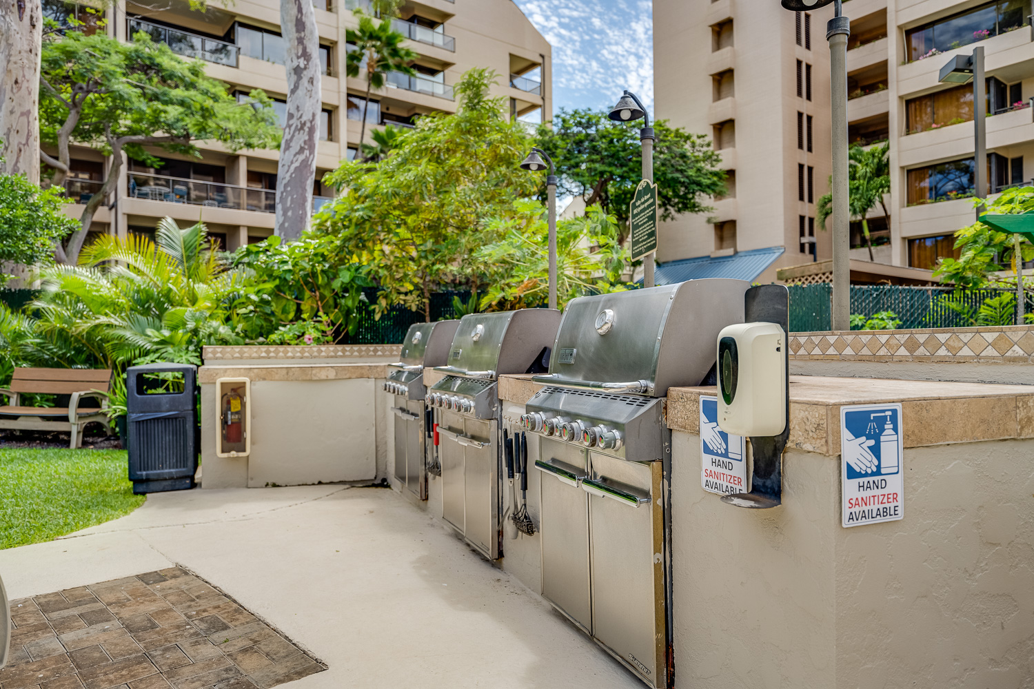 Outside BBQ area to grill up locally caught fish or delicious steaks!