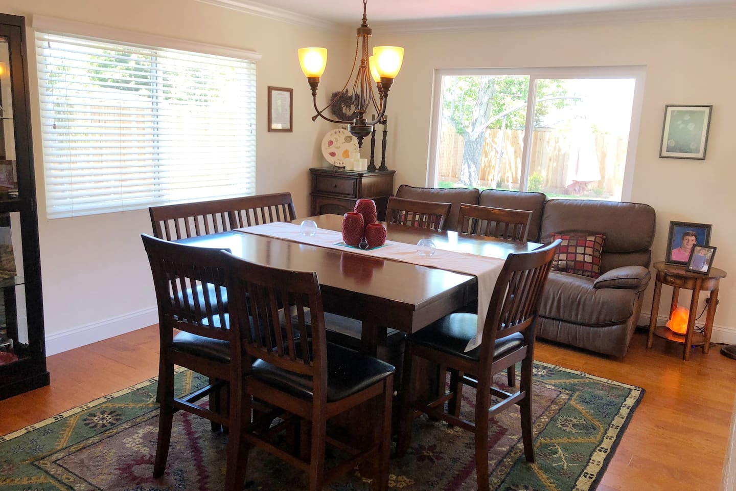 Dining room and sitting area