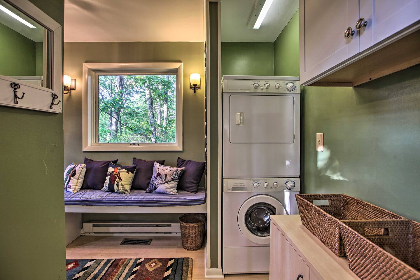 Keep your adventure gear clean with the washer/dryer.