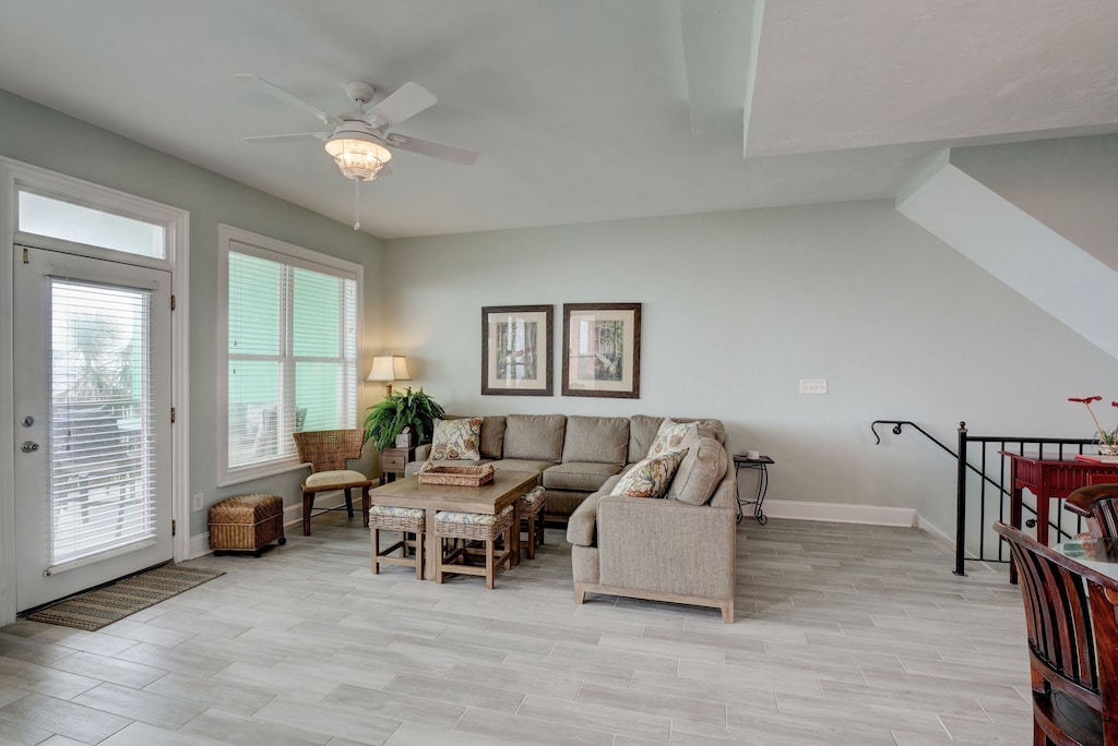 Sun - comfortable oceanfront living room