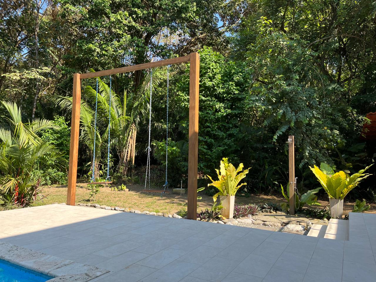 Swings to entertain kids during their stay