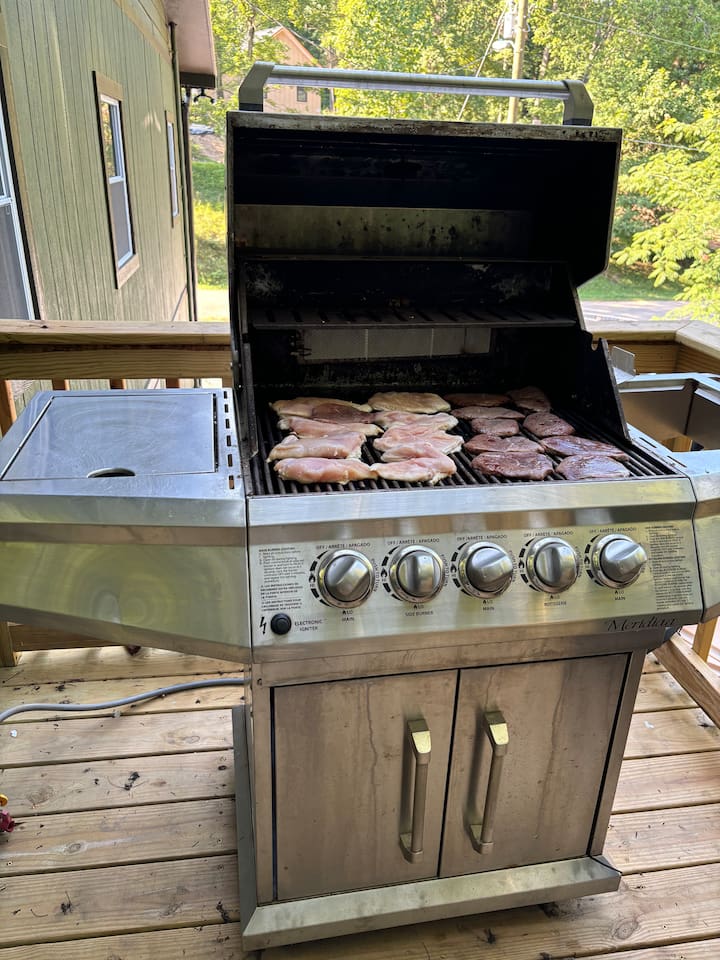 Natural gas grill
