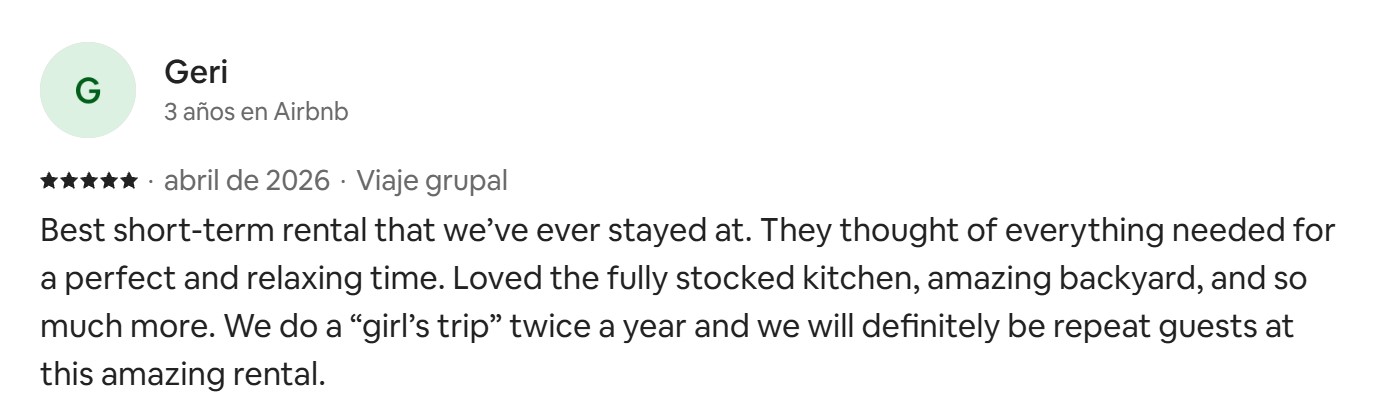 Review from Previous Listing in Airbnb