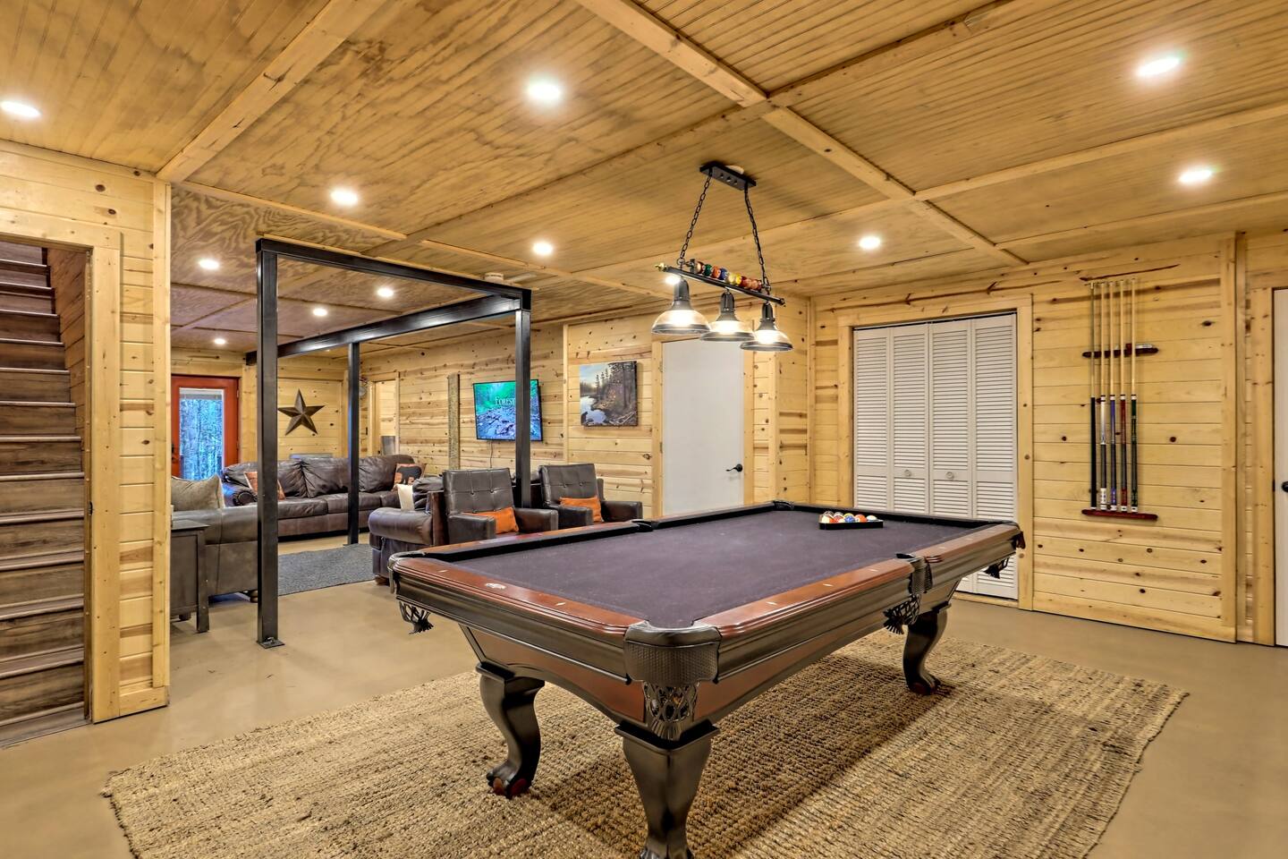 Pool Table in the Game Room