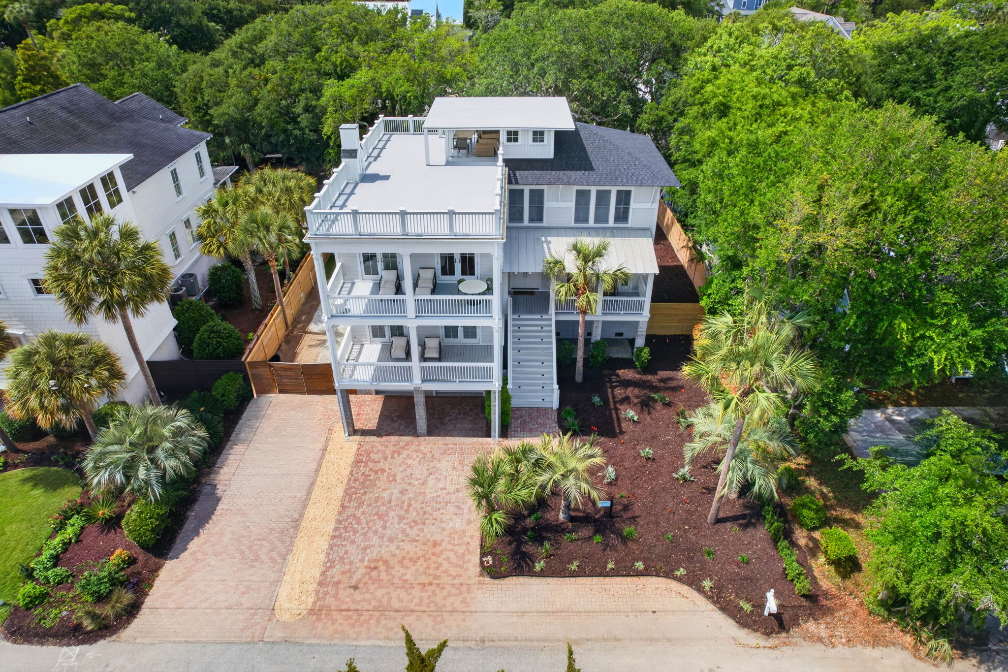 Aerial View | Sun Kissed by the Sea | 3007 Cameron Blvd | Isle of Palms, SC | IOP Escapes