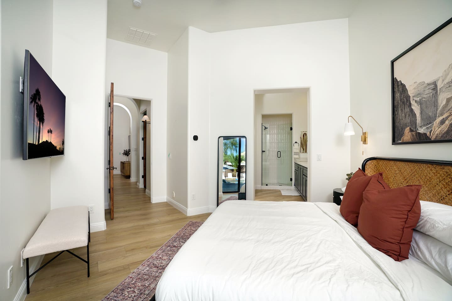 Bedroom four with ensuite bathroom.