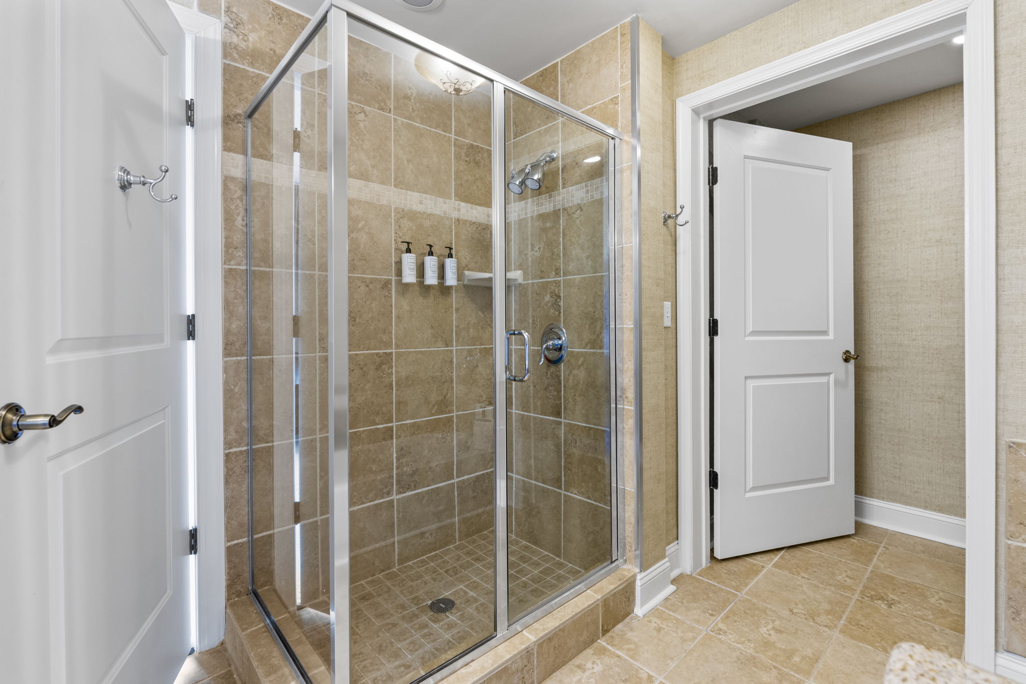 Ensuite Bathroom connected to Master Bedroom with Shower and Soaker Tub