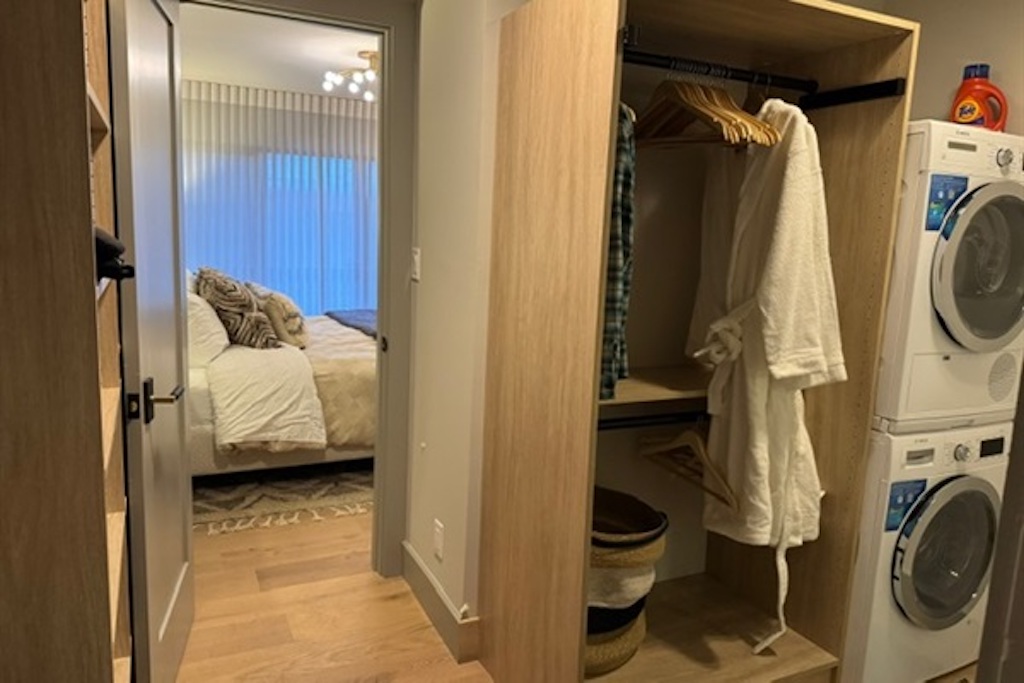 Laundry and Spacious closet off primary bedroom