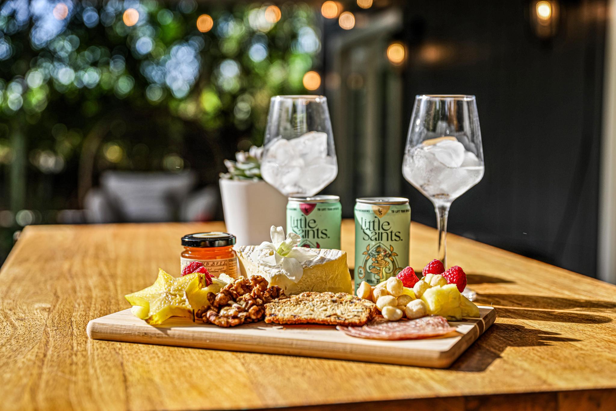 Enjoy an outdoor breakfast in this peaceful space