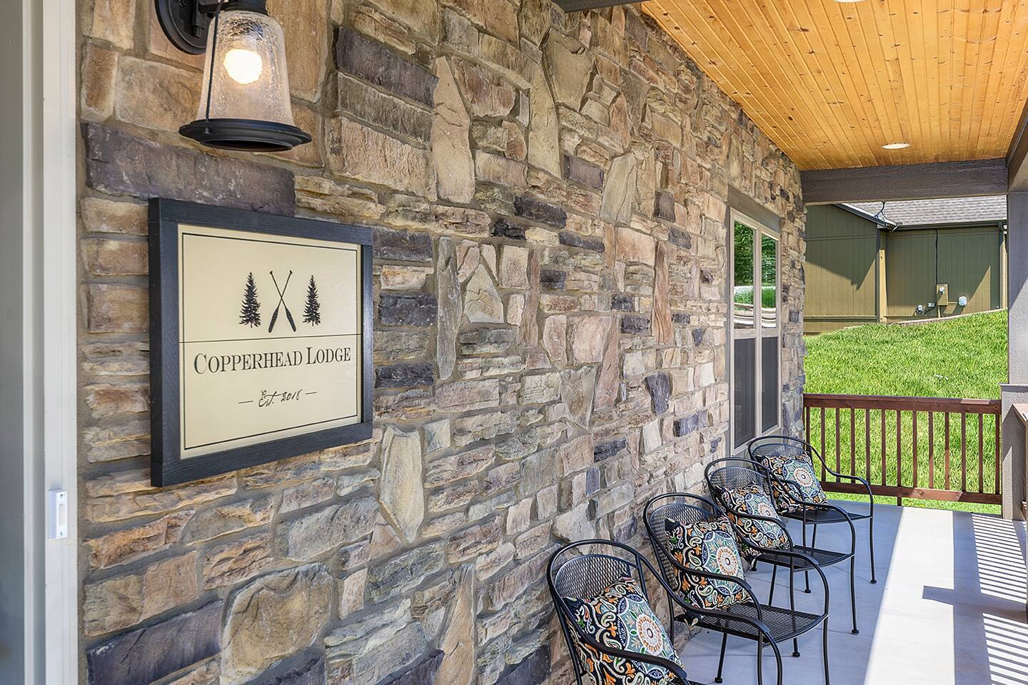 Front Porch to enjoy morning coffee