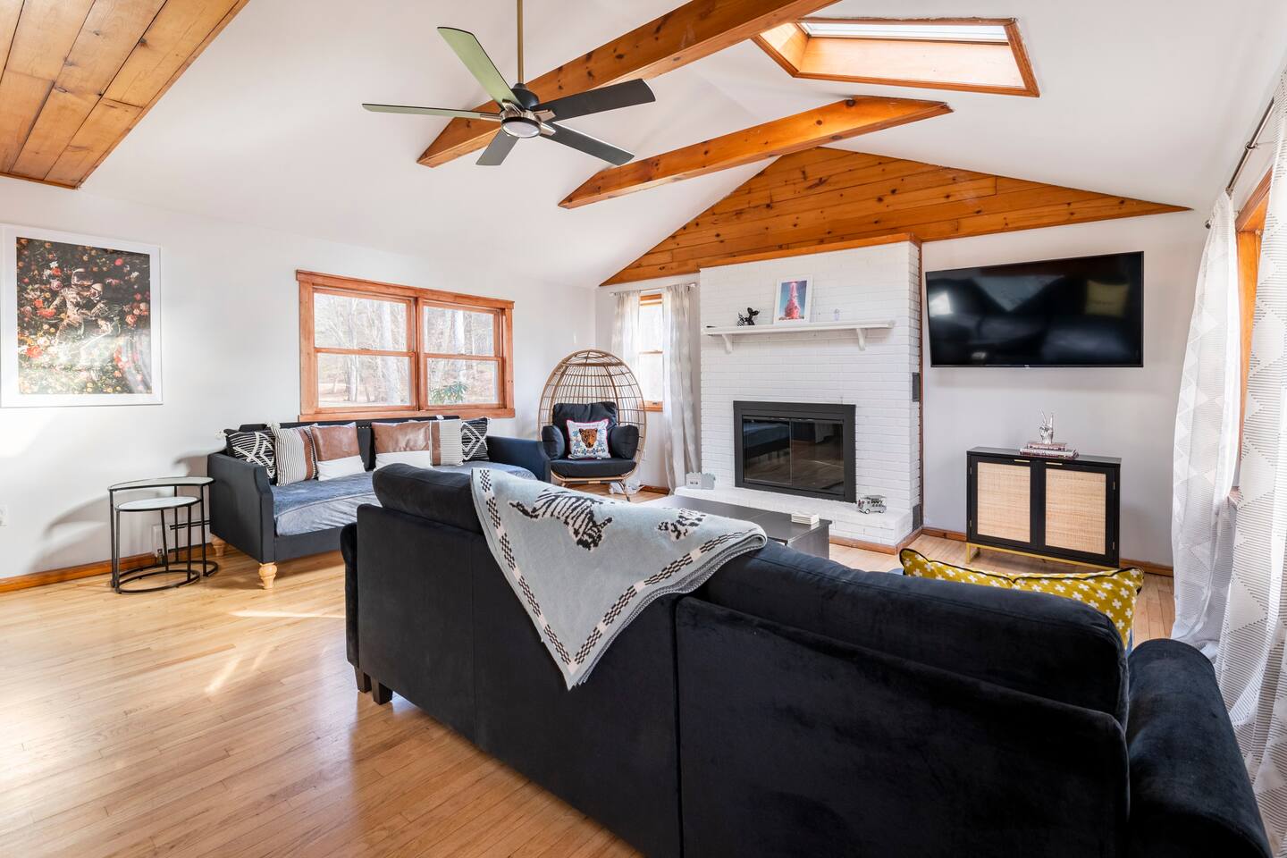 Living room view as you enter the house.