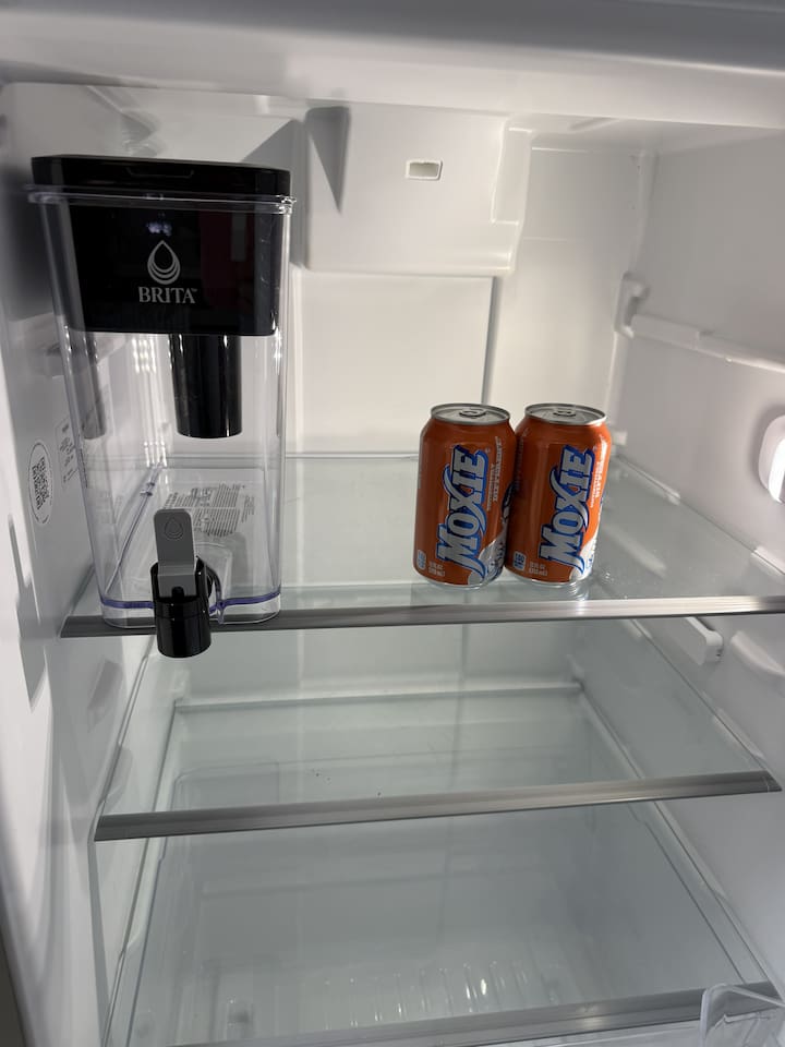 Brita water filter and Welcome to Maine Moxie!