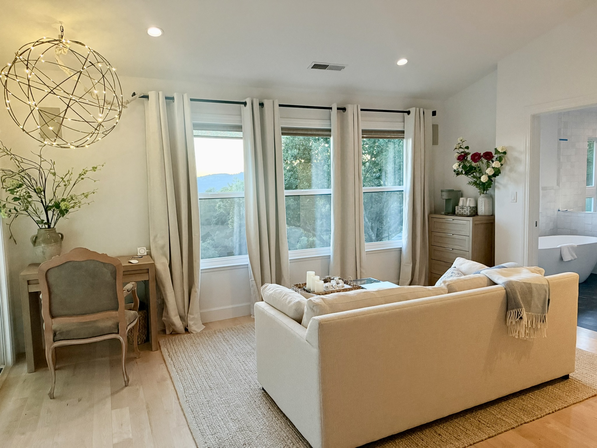 Primary Suite w/Sleeper Sofa, Keurig Coffee Station and Small Writing Desk