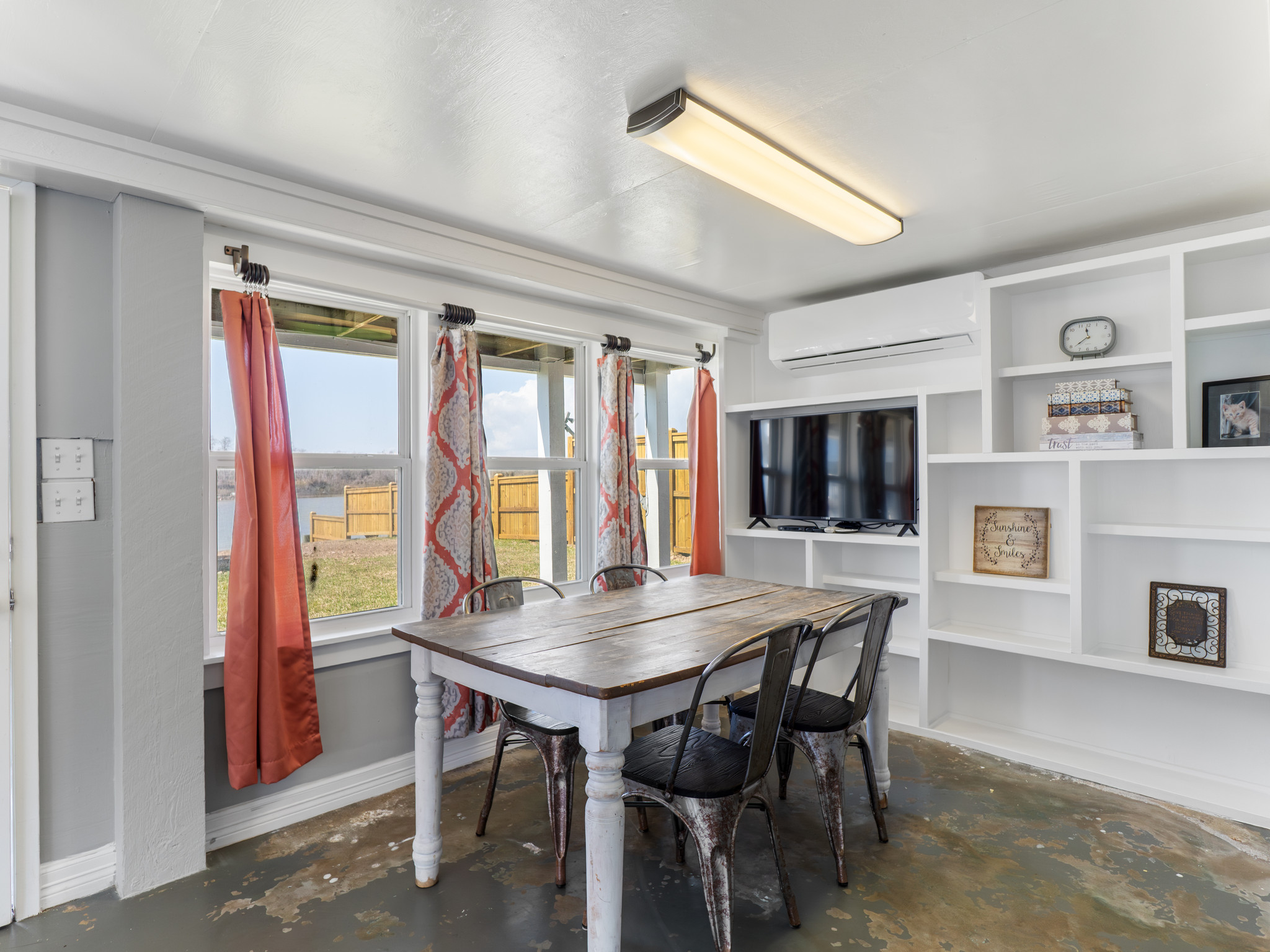 Downstairs dining area