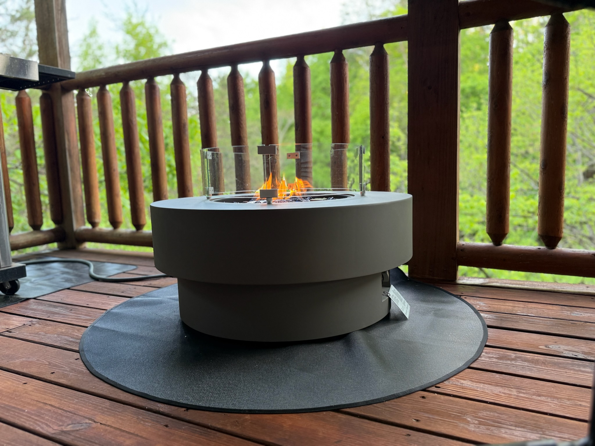 outside gas fire pit