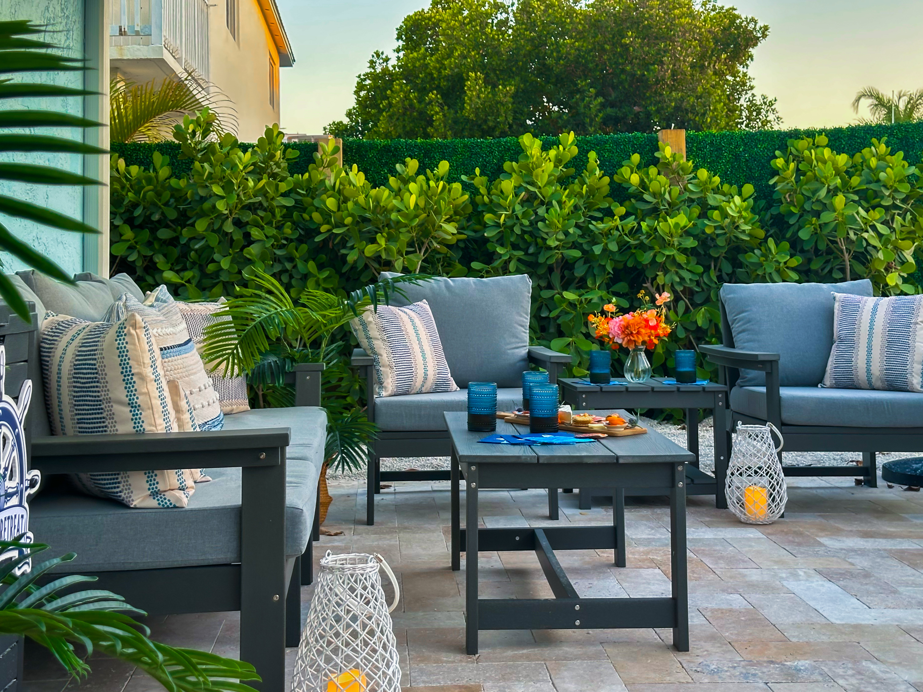 And at the end there’s the canal side outdoor lounge.