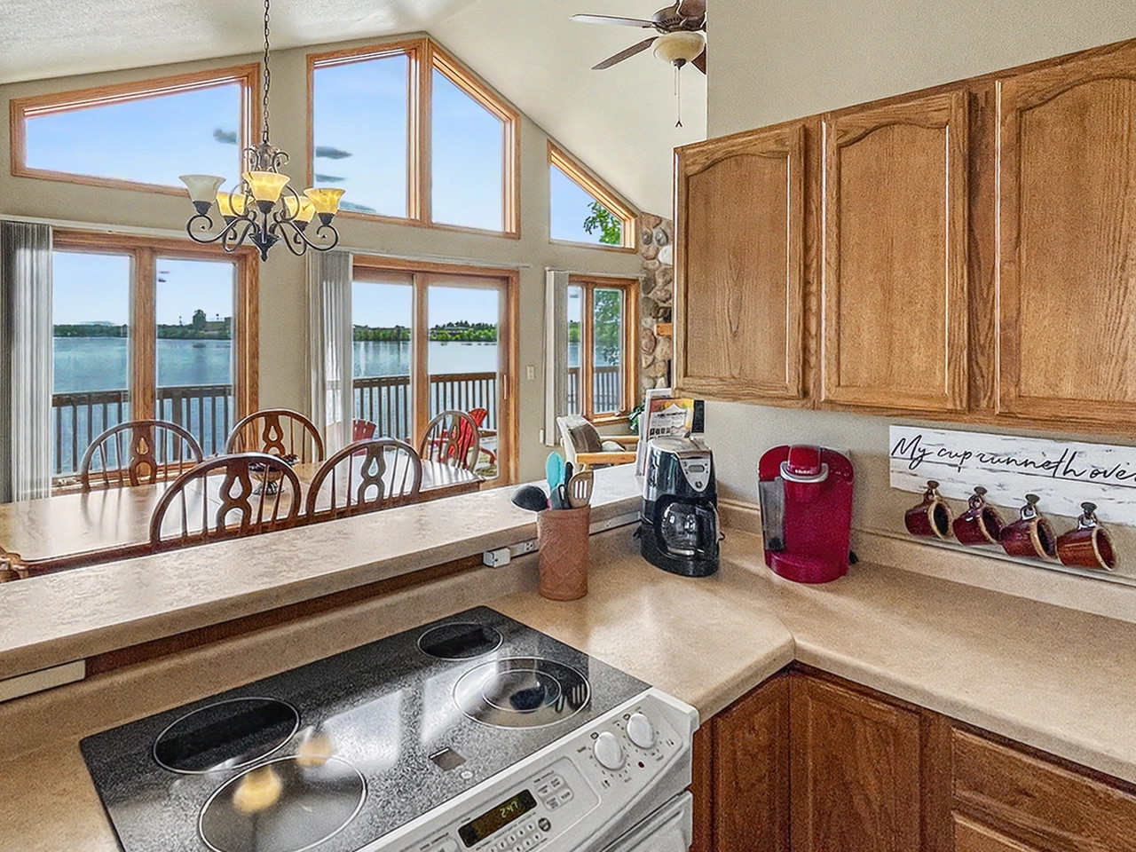 Kitchen - Lower Level with Lake View
