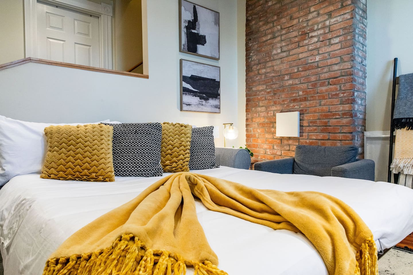 Living Area's Sofa Bed.