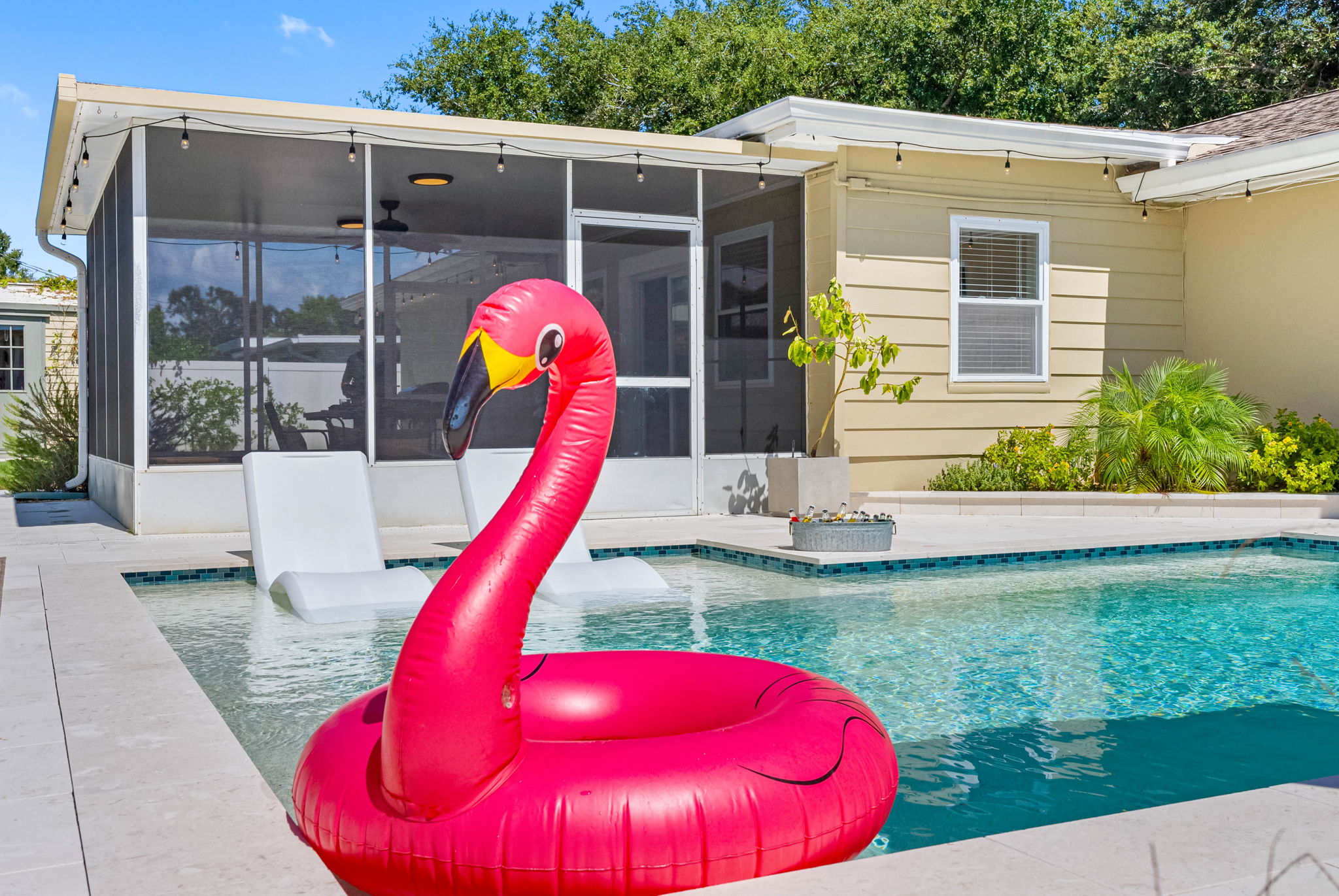Enjoy your morning swim or a night under the stars in this private, serene, and beautifully lit outdoor haven.
