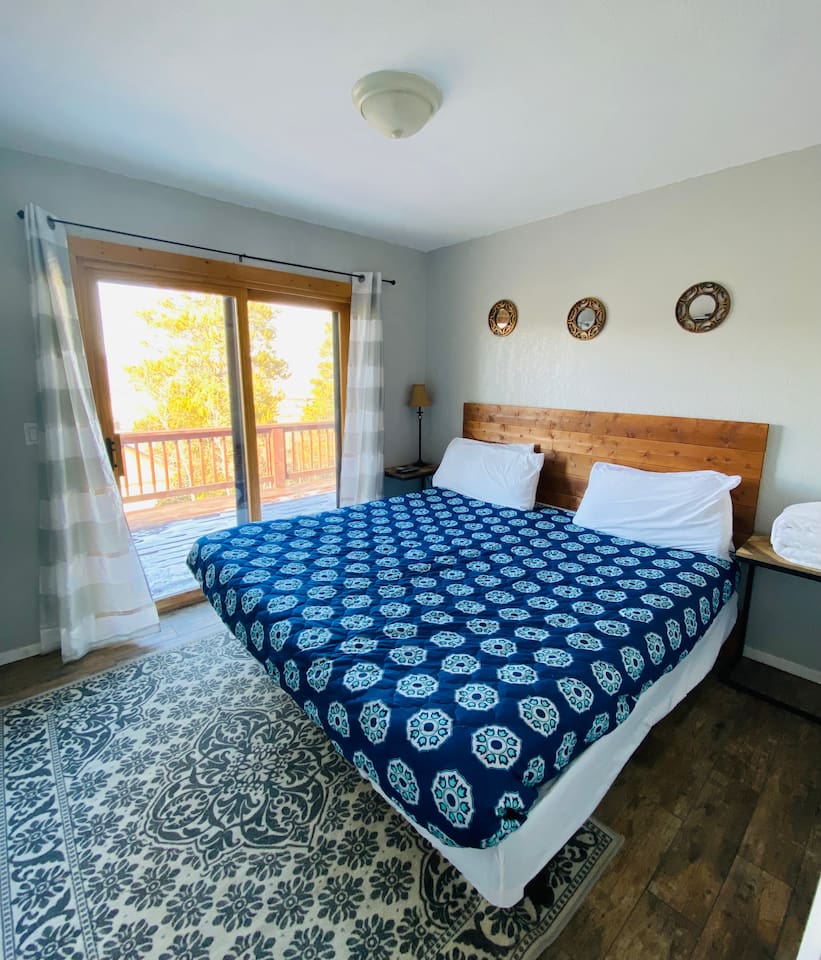 Bedroom 2, Main Level, Patio Access, Attached shared Bathroom and Closet