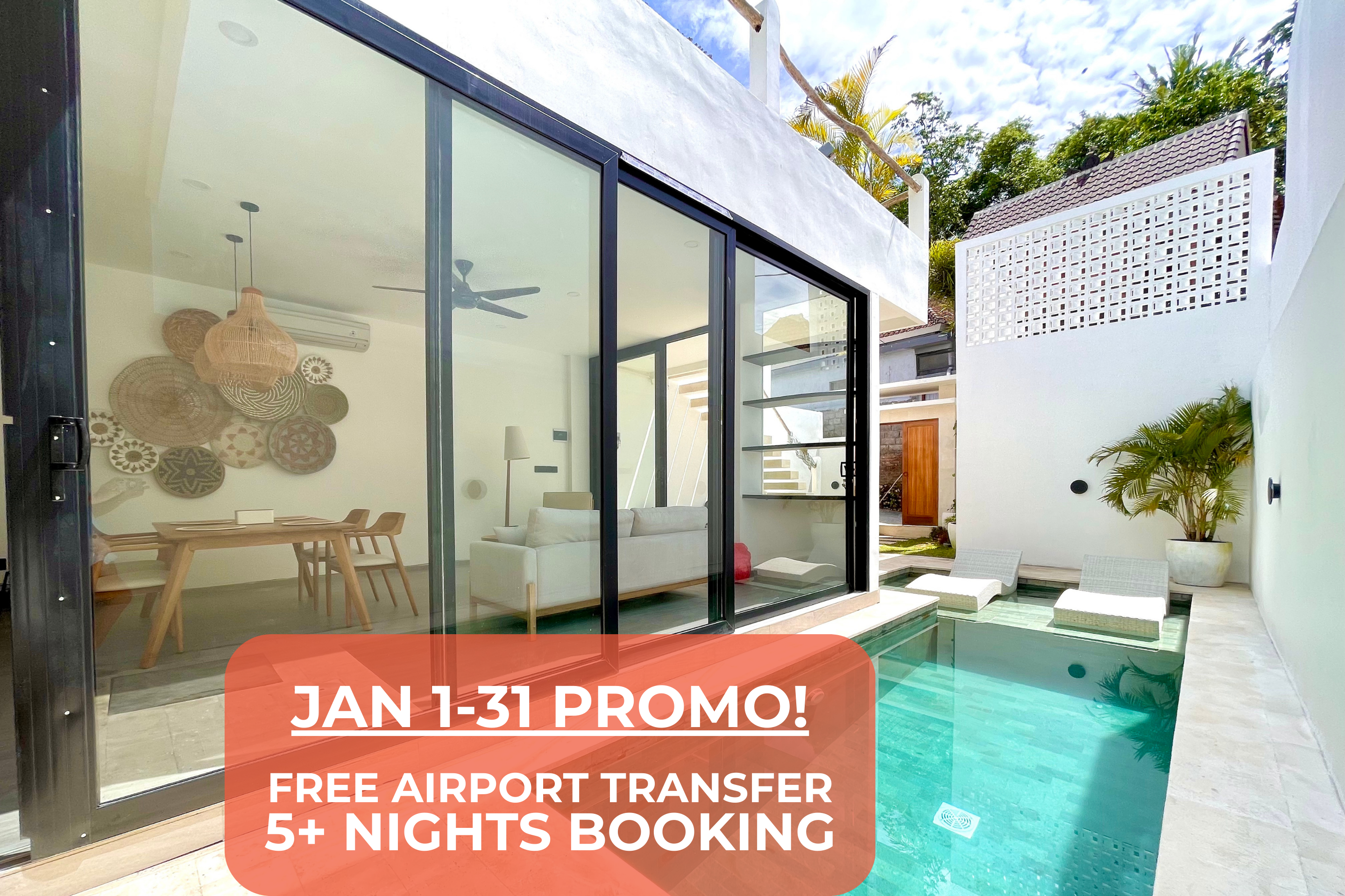 Pool view from bedroom