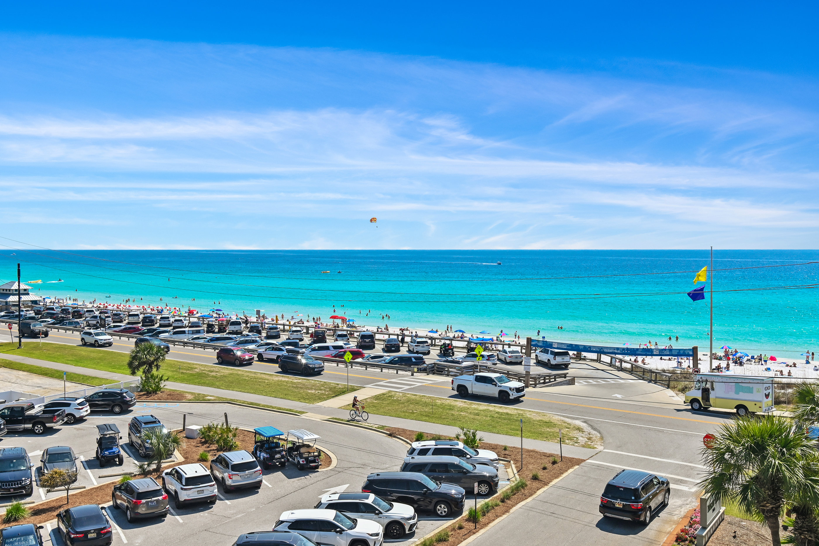 Gulf‑front balcony with panoramic Emerald Coast views