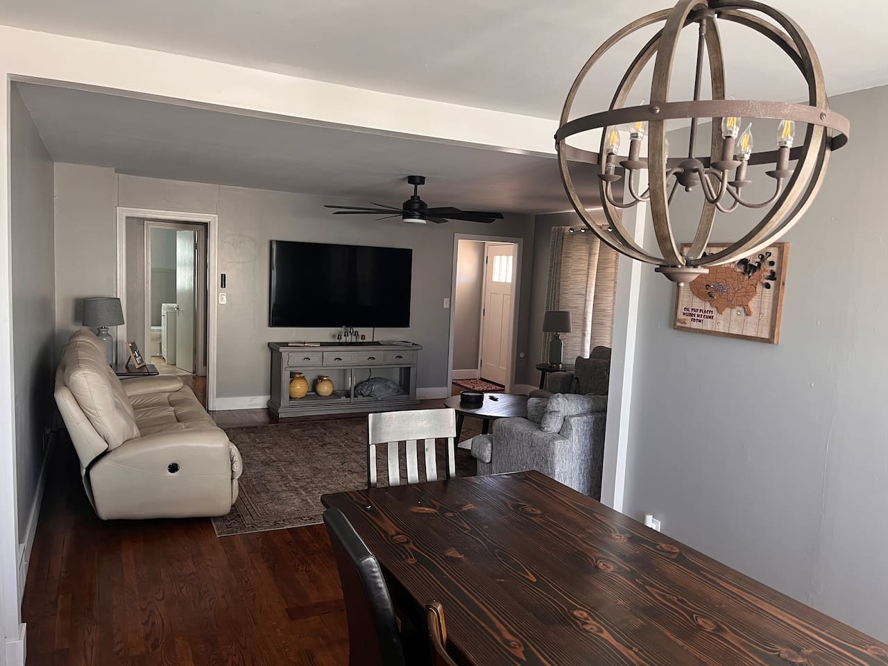 Living Room with Dinning Room