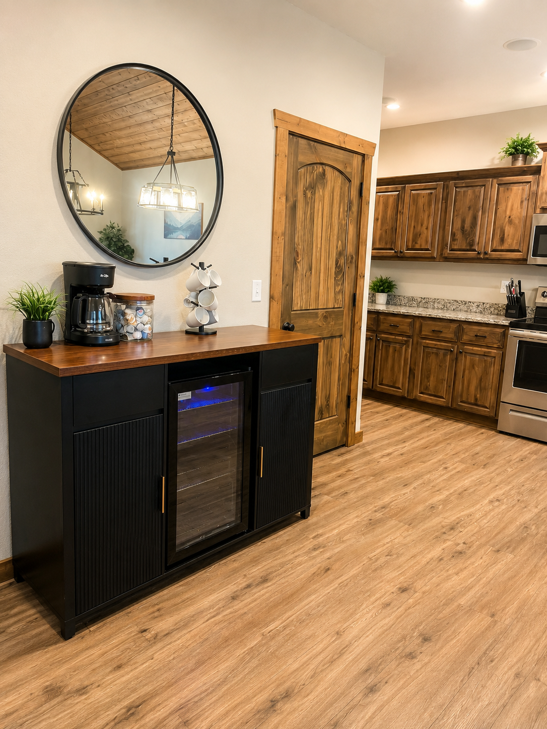 Wine Cooler and Coffee Bar