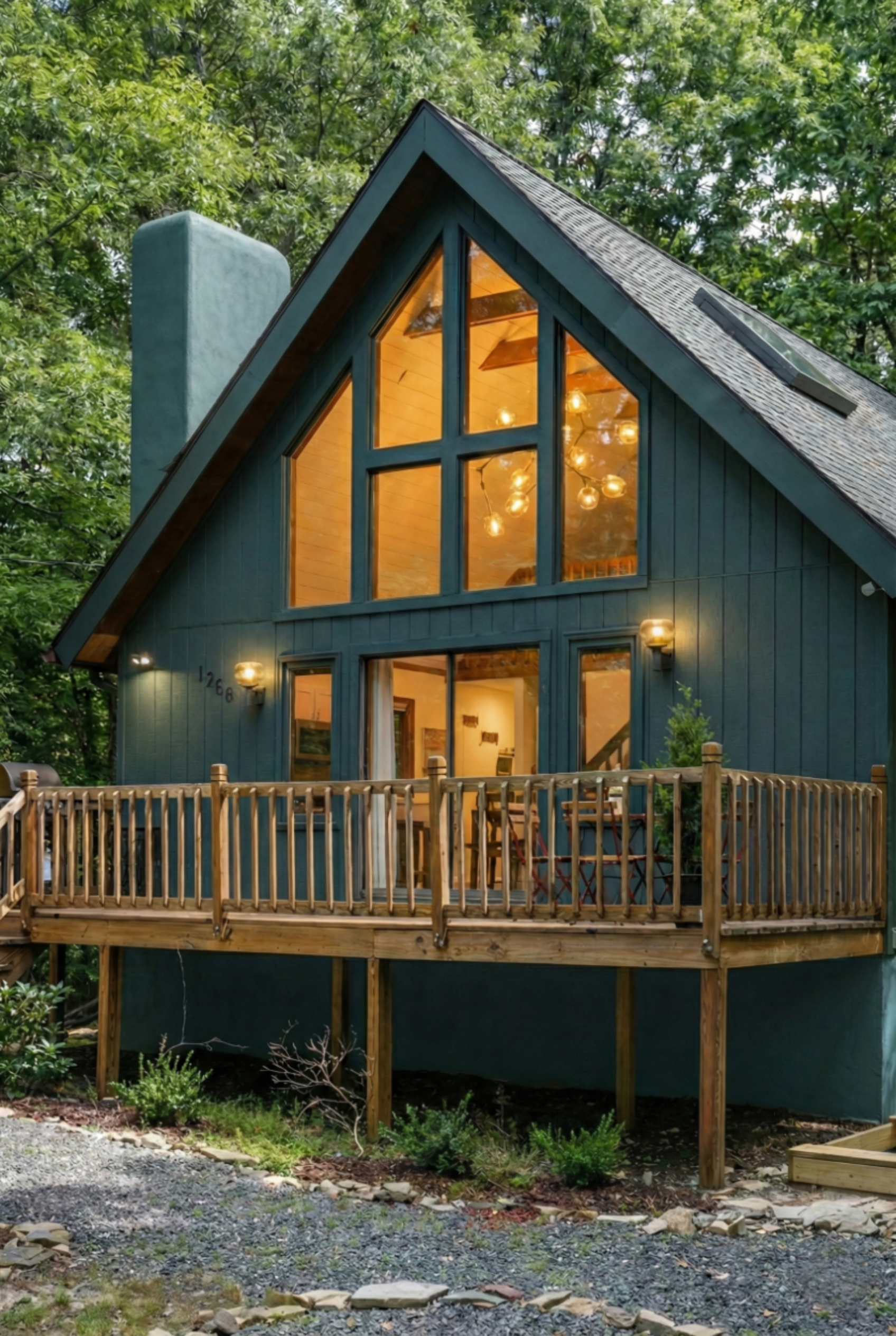 You are almost guaranteed to see plenty of deer walking by while sitting up high on this deck overlooking your hot tub, firepit, sandpit and yard