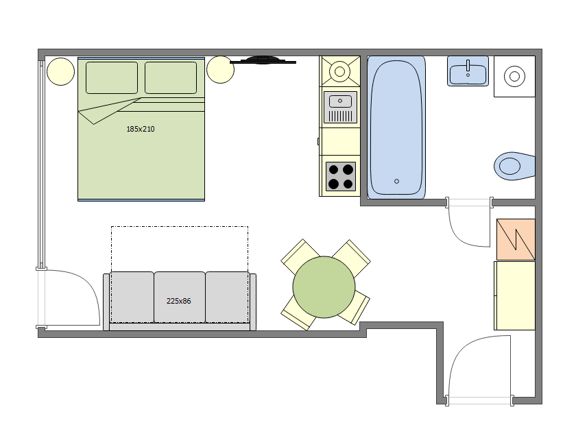 Plan of the apartment
