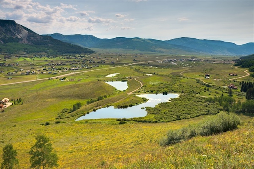 Aerial view of the Ranch, House located on right hand side of photo