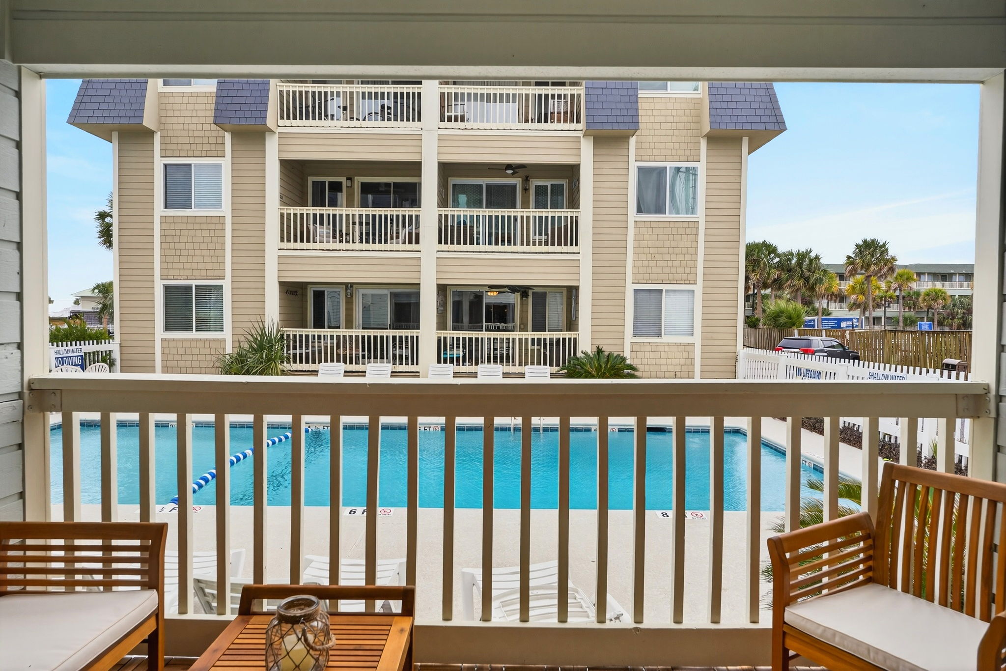 View from Porch | Beach Break | IOP Escapes Vacation Rentals | 1400 Ocean Blvd 106B, Isle of Palms SC