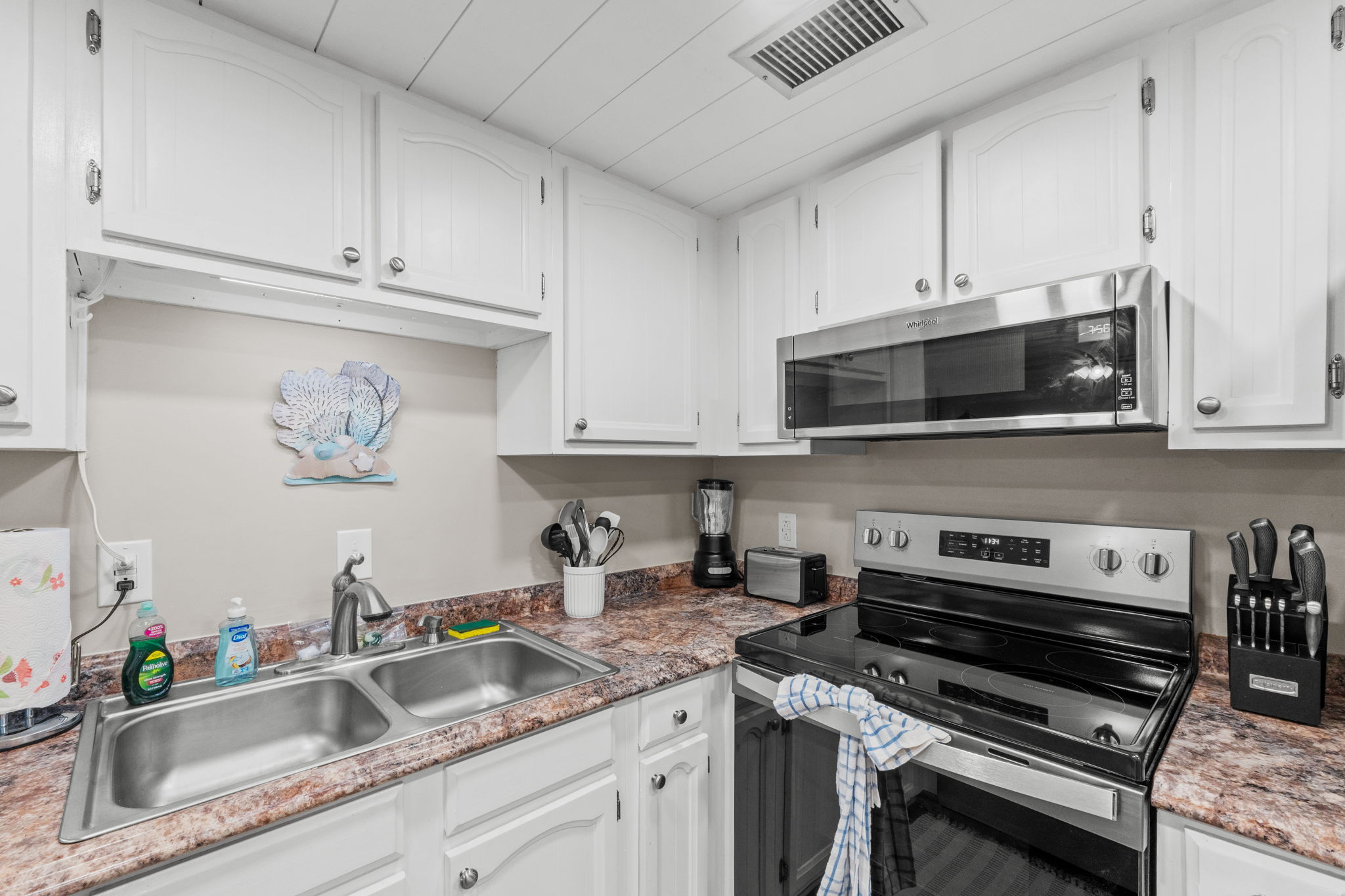 Kitchen with New Stainless Steel Appliances