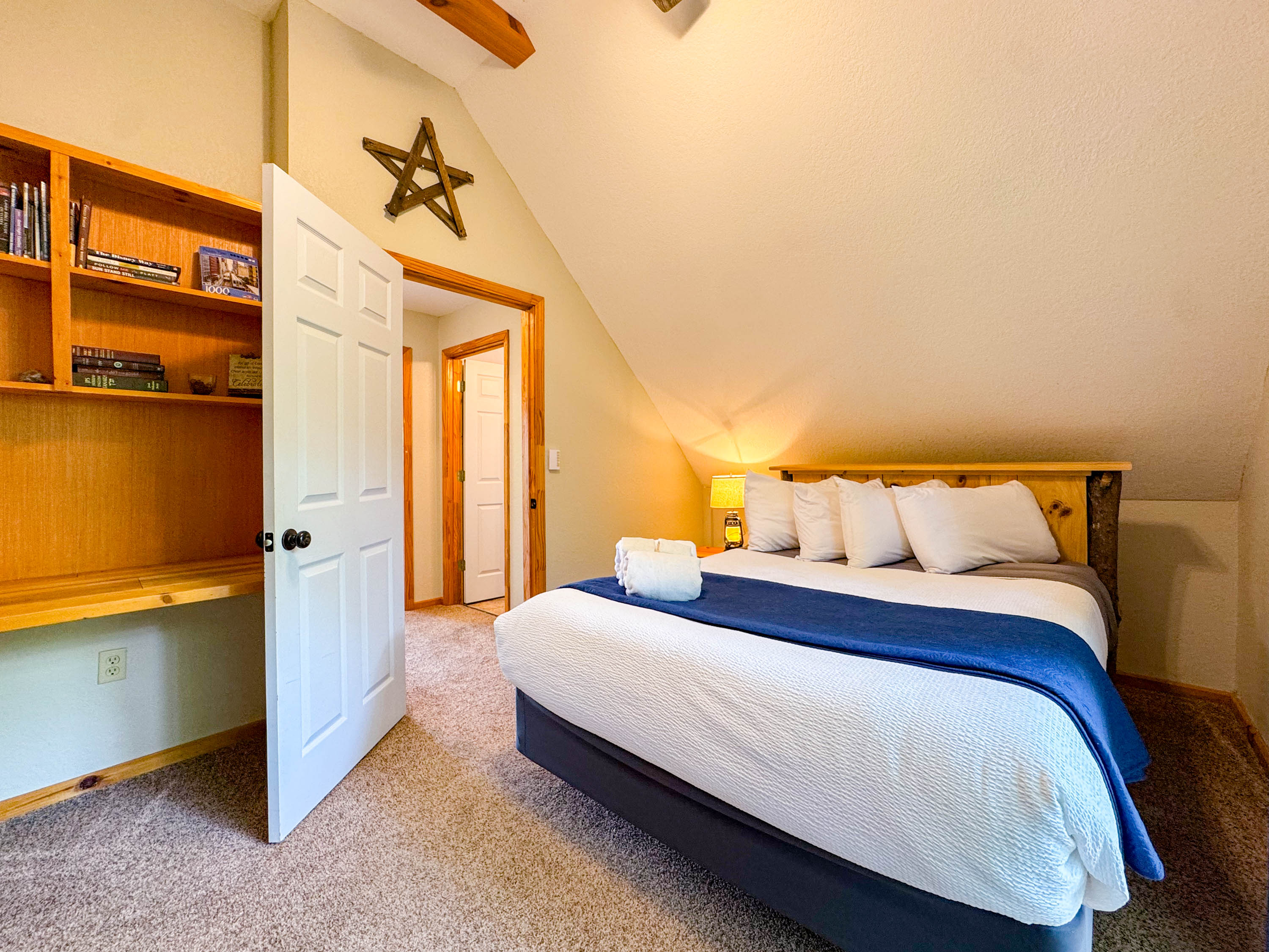 back bedroom in the upper level.