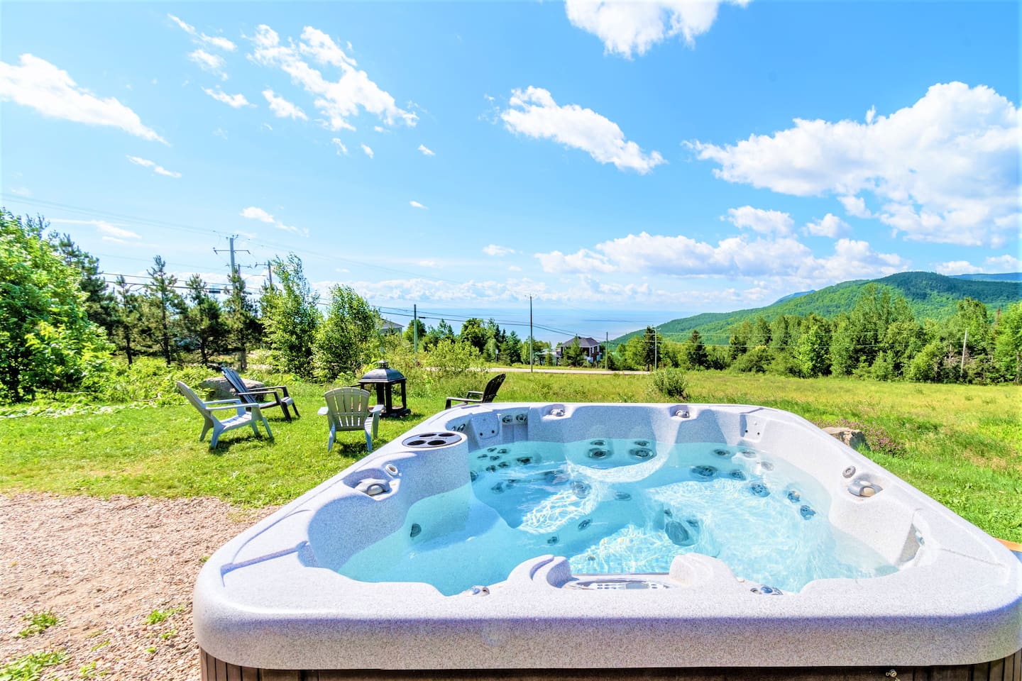 Soak up sunshine beside the sparkling blue water
