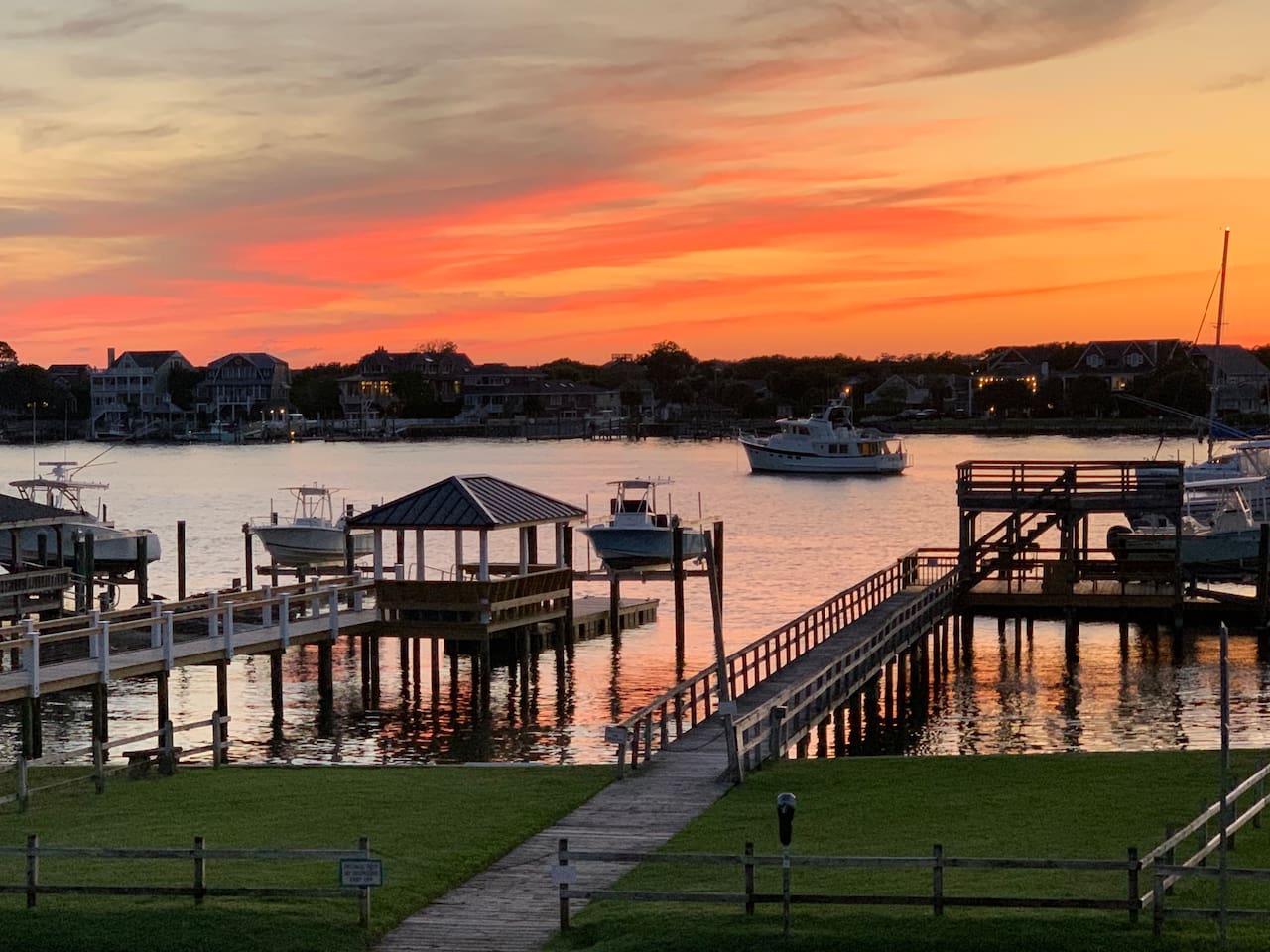  Sunset View from Porch of Coastal Corner