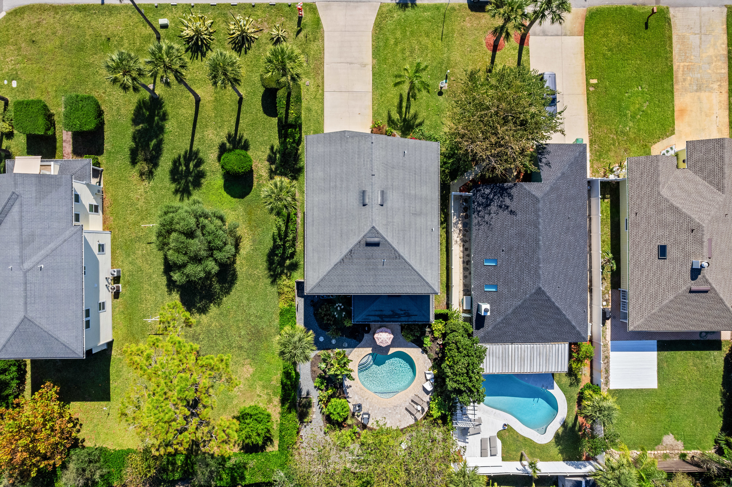 Breezy bird's eye view of the home.
