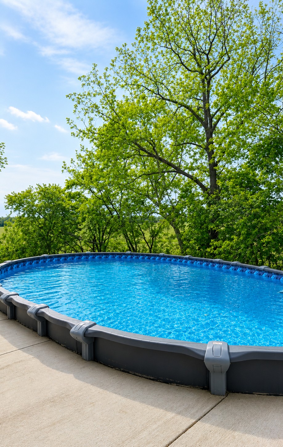 Private swimming pool designed for relaxing, unwinding, and enjoying your stay outdoors.