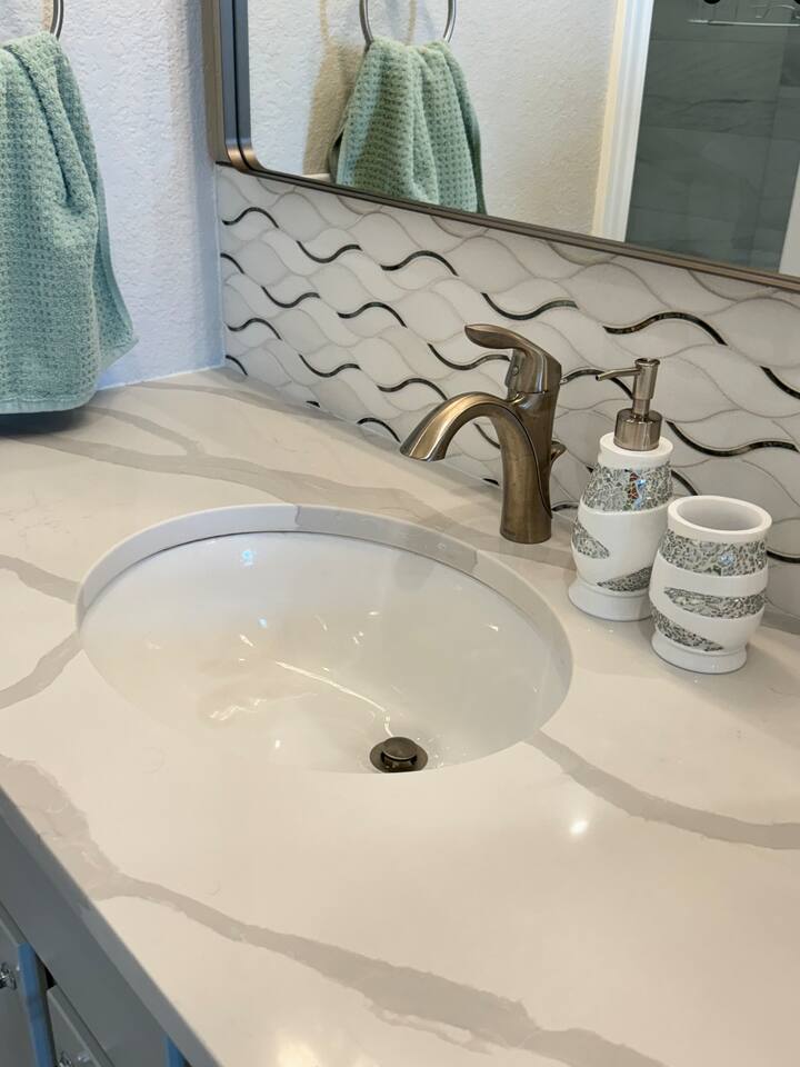 High end fixtures and upscale furnishings throughout. 