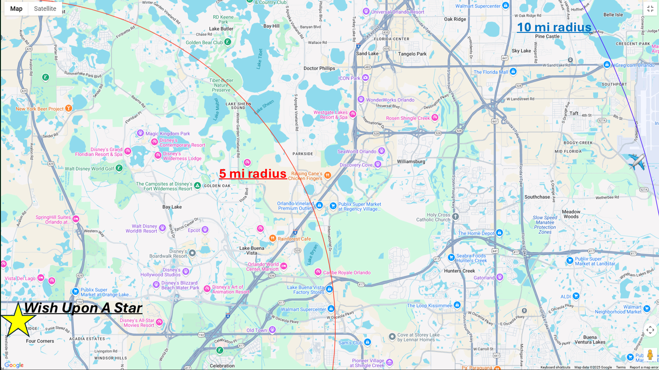 Plenty of thing to go to & do within a 5 mile (Disney Parks), & 10 mile (Universal, Seaworld, Orlando Airport) radius!