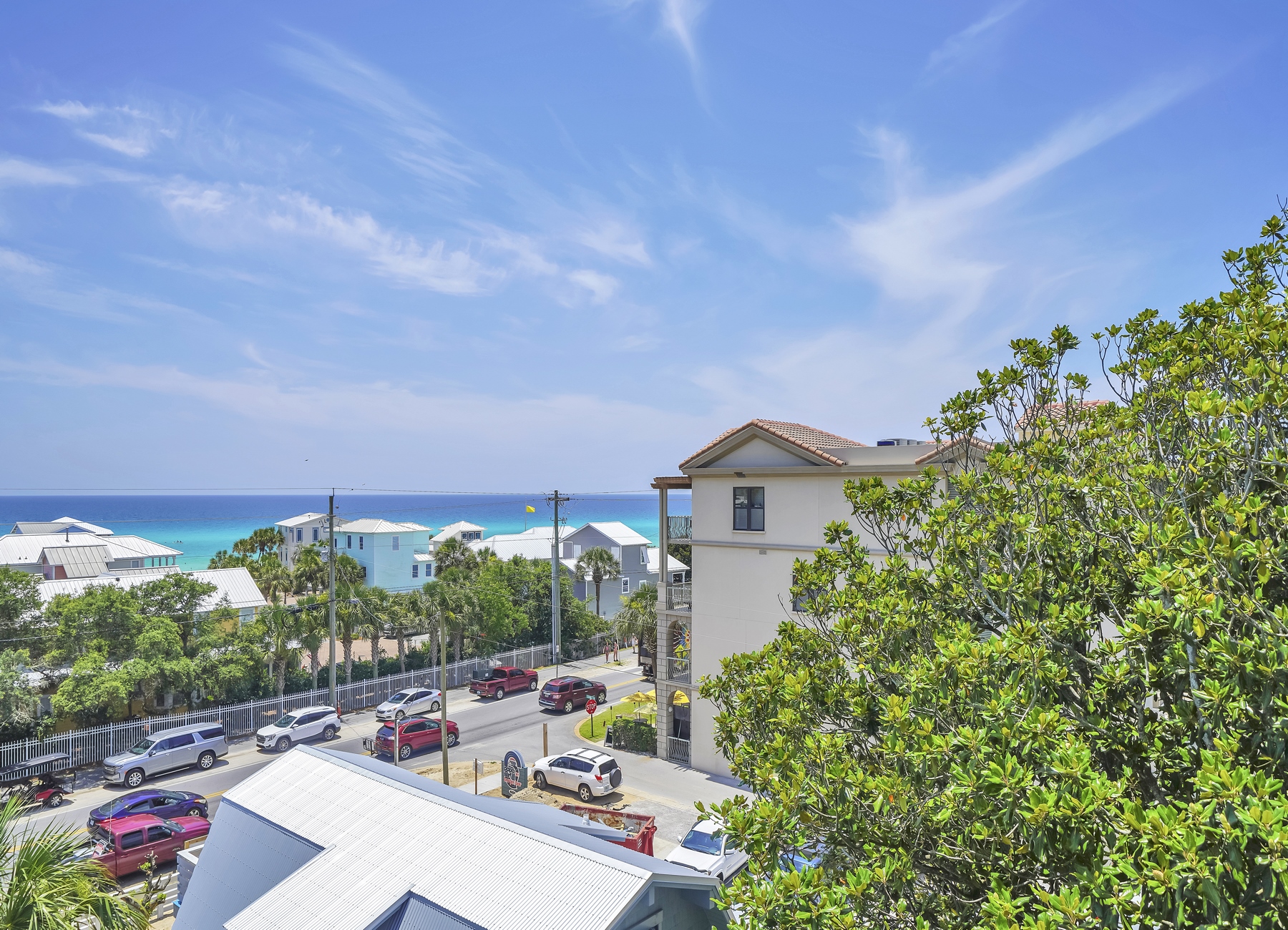 Huge rooftop patio with gorgeous ocean views on the east and west sides!