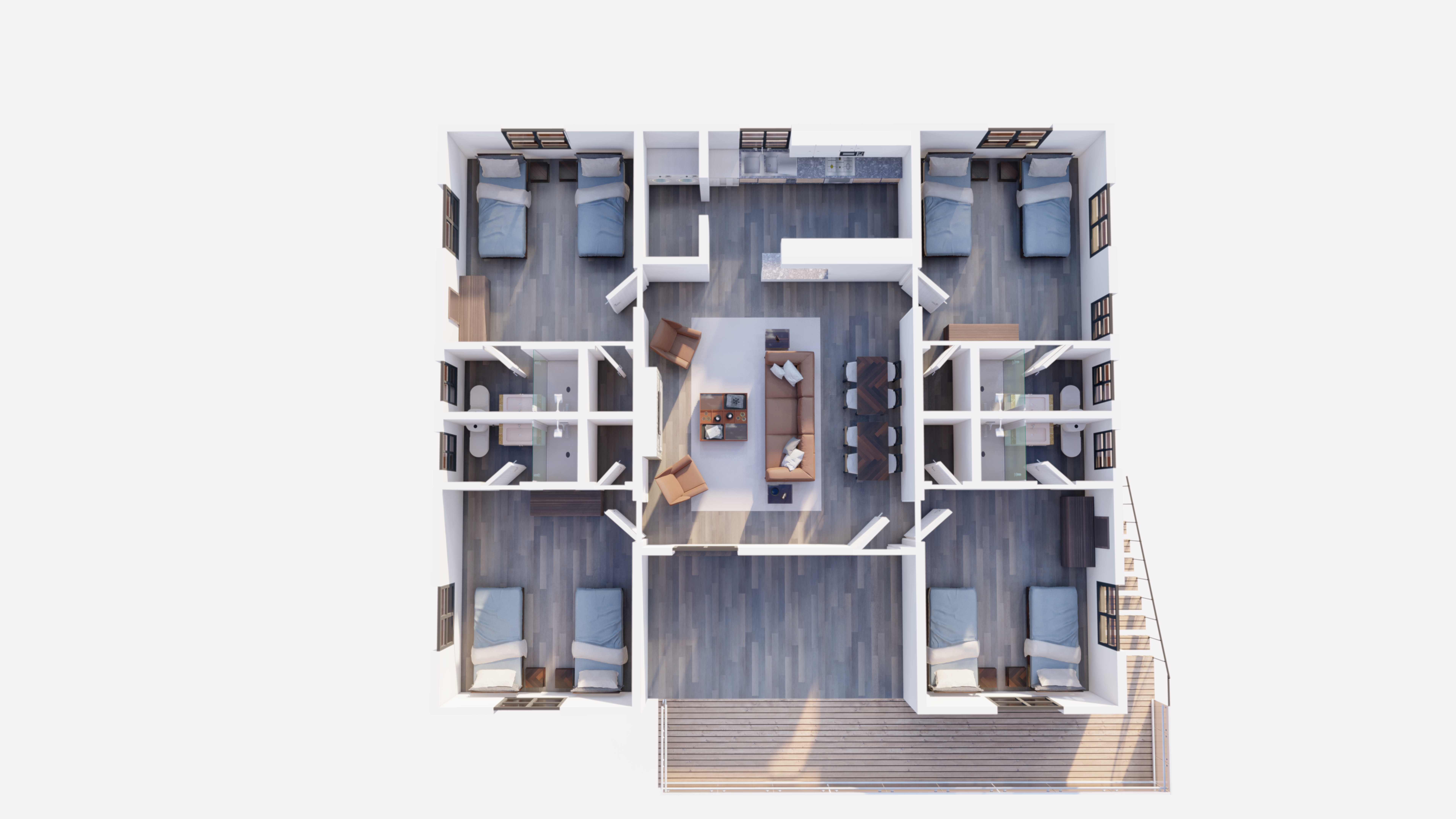 Duplex Floorplan: 2nd Floor