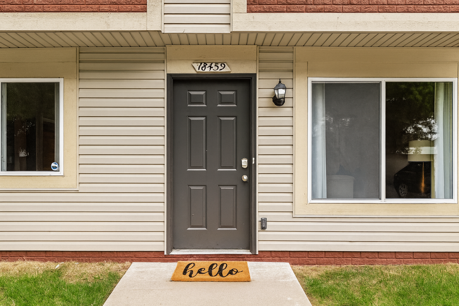 Here's you entrance to the property.