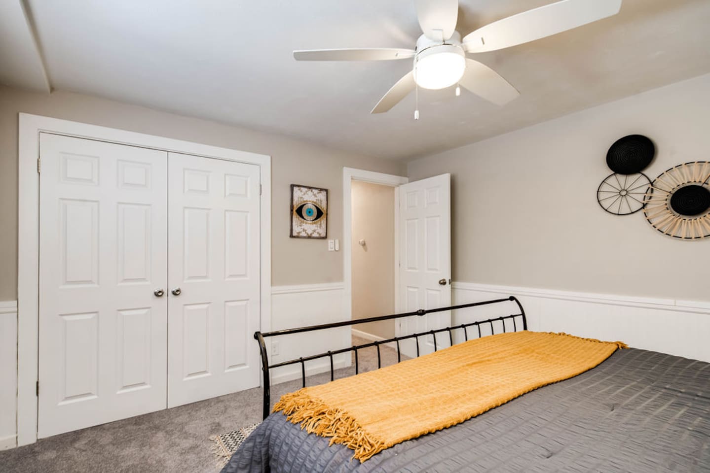 Large closet - stackable washer and dryer inside the closet area