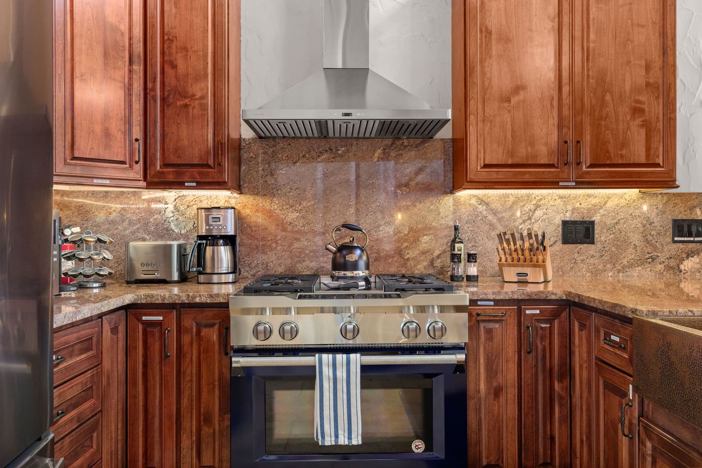 Fully stocked kitchen for cooking and baking