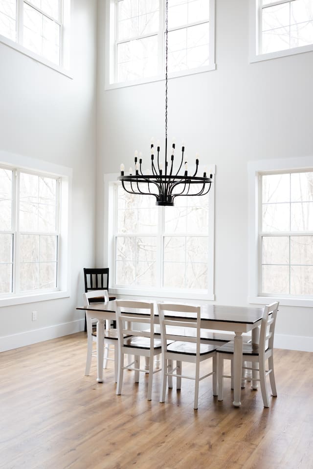 Dining table & chairs upgrade coming soon -- with PLENTY of space for your large party!