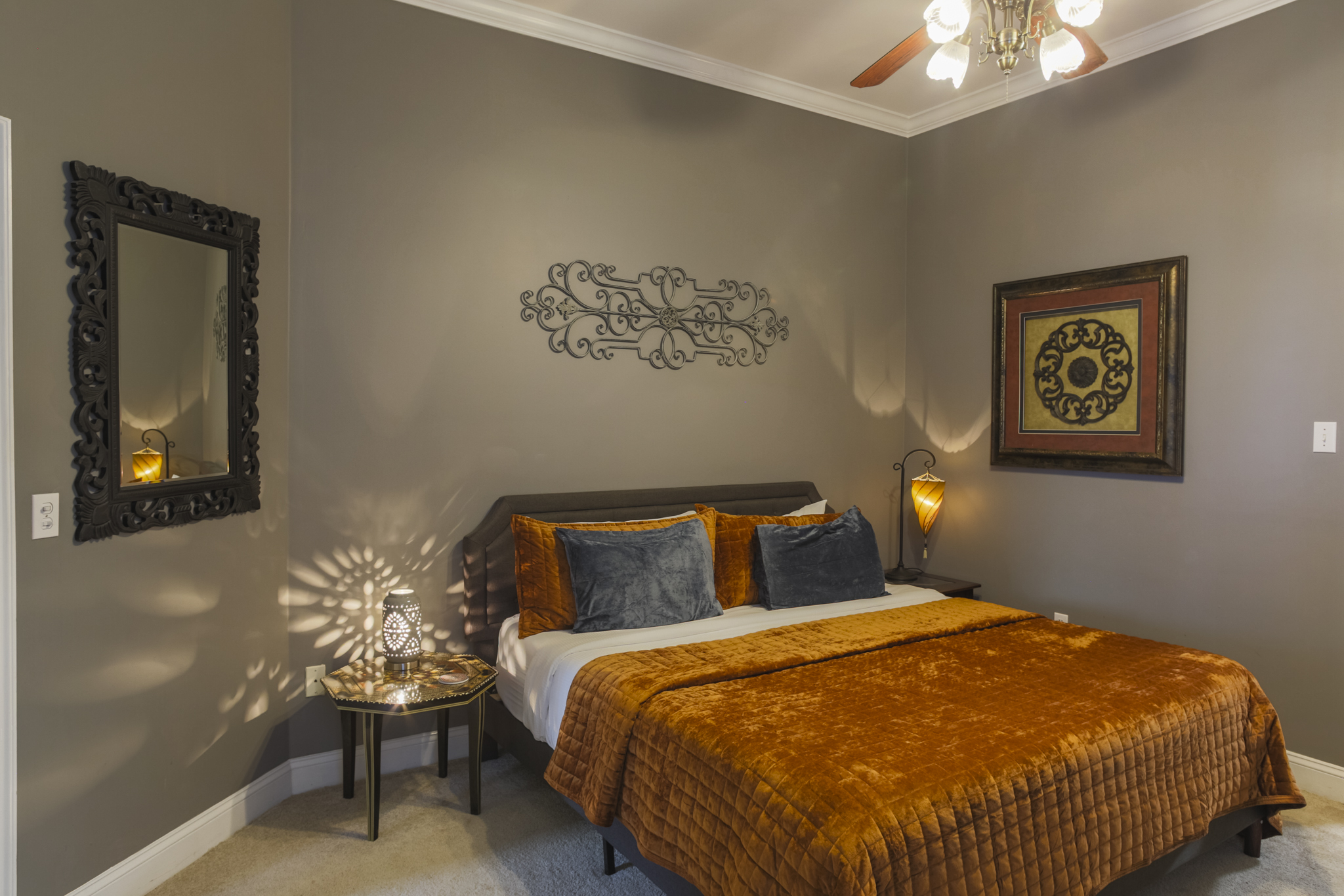 Rest easy in the spacious primary suite with a plush king bed, ensuite bath, and historic touches throughout.