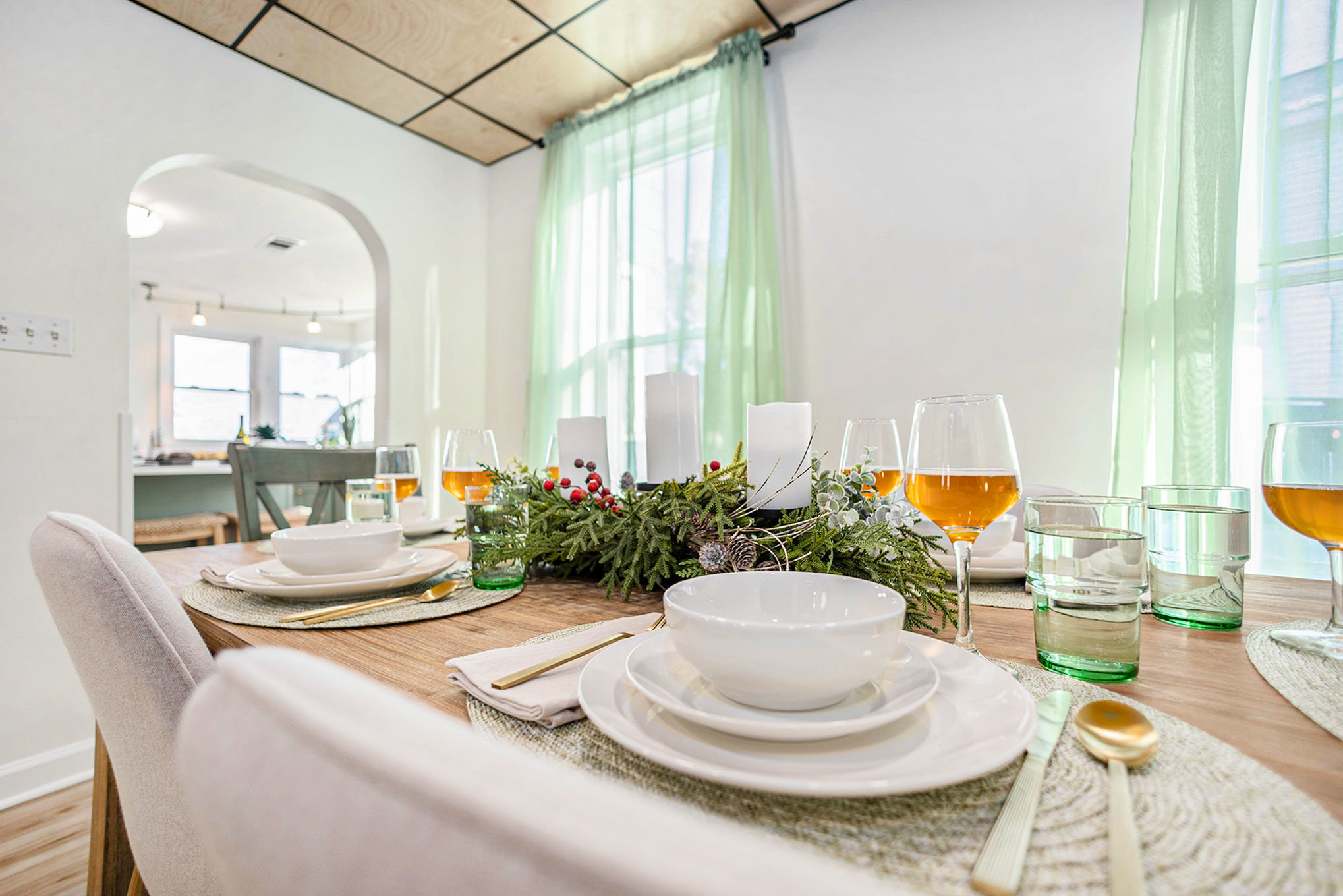 A cozy dining space - gather for warm meals and good company