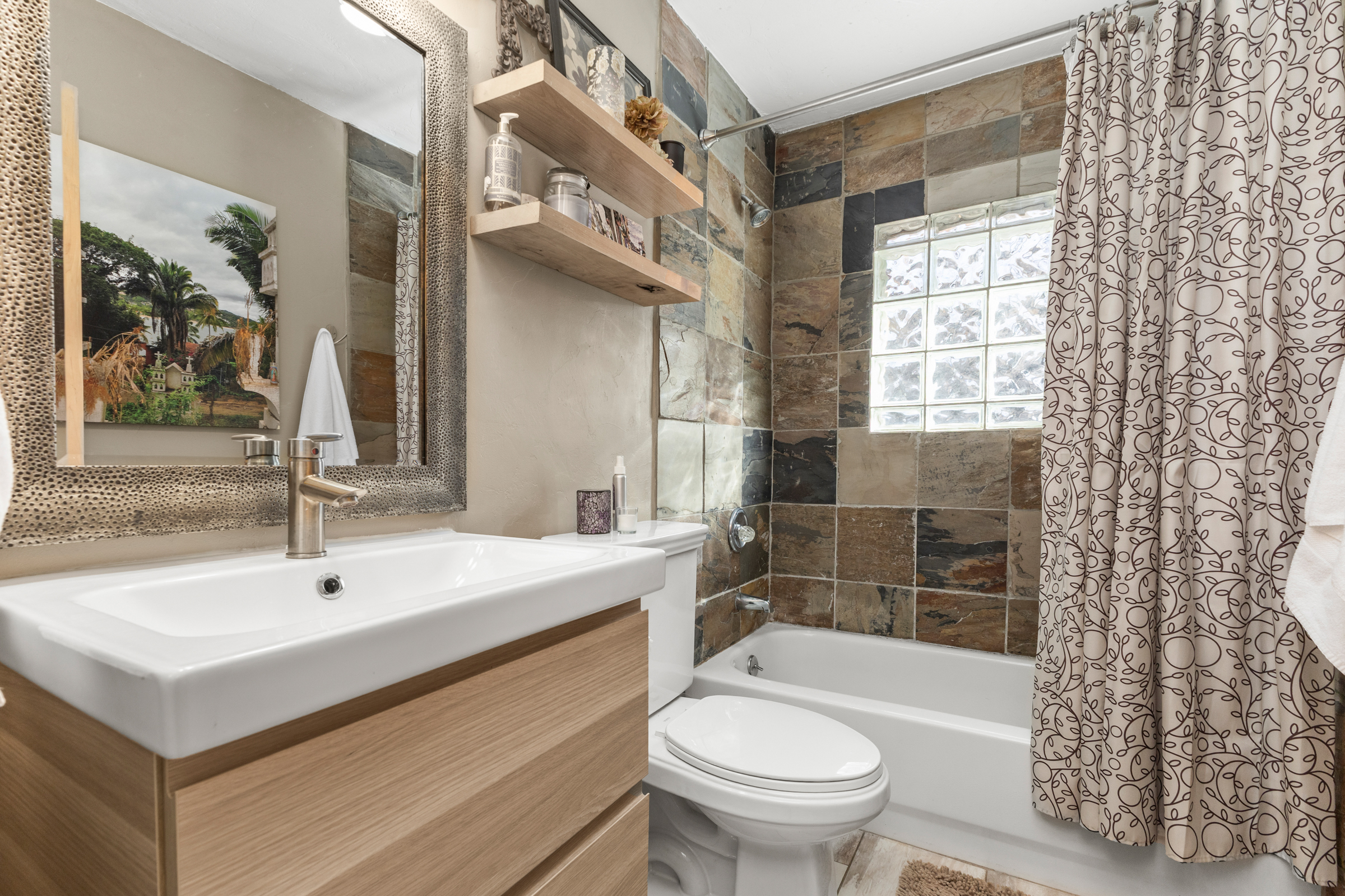 Bathroom #2 | Tub- Shower Combo | Toilet bowl